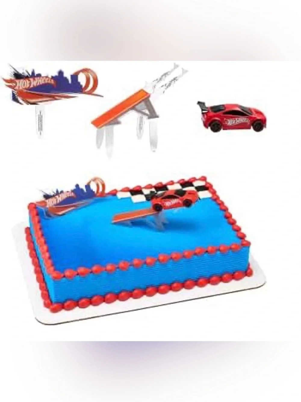 DecoSet Hot Wheels Supreme Speed Cake Topper set 3 piece new